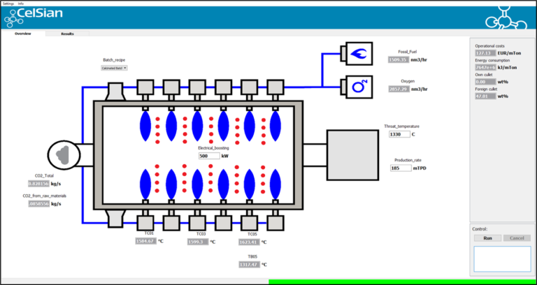 Image of EBM software simulation